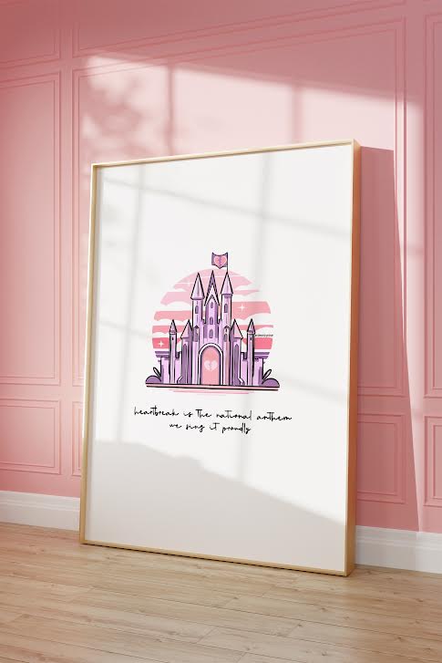 New Romantics Inspired Song Print for Taylor Swift fans