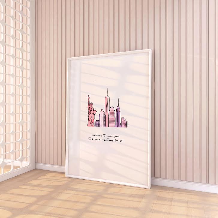 Welcome to New York Inspired Song Print for Taylor Swift fans