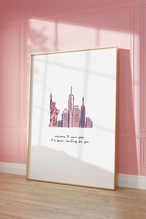 Welcome to New York Inspired Song Print for Taylor Swift fans