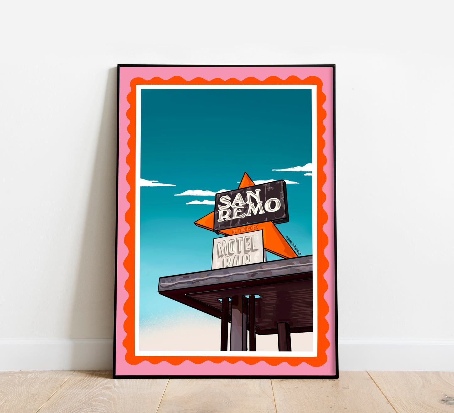 San Remo - Glastonbury Festival Inspired Print