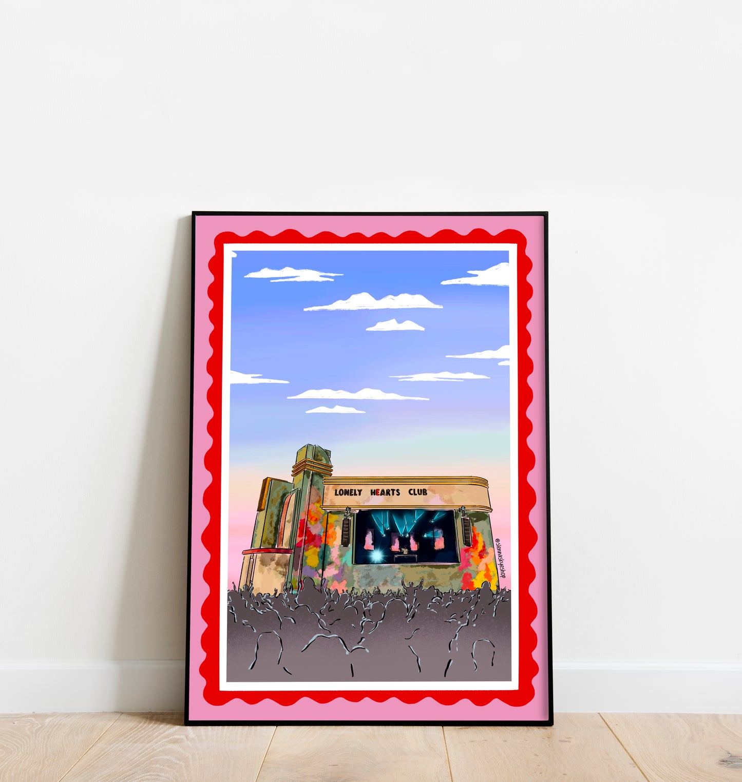 Lonely Hearts Club - Glastonbury Festival Inspired Print