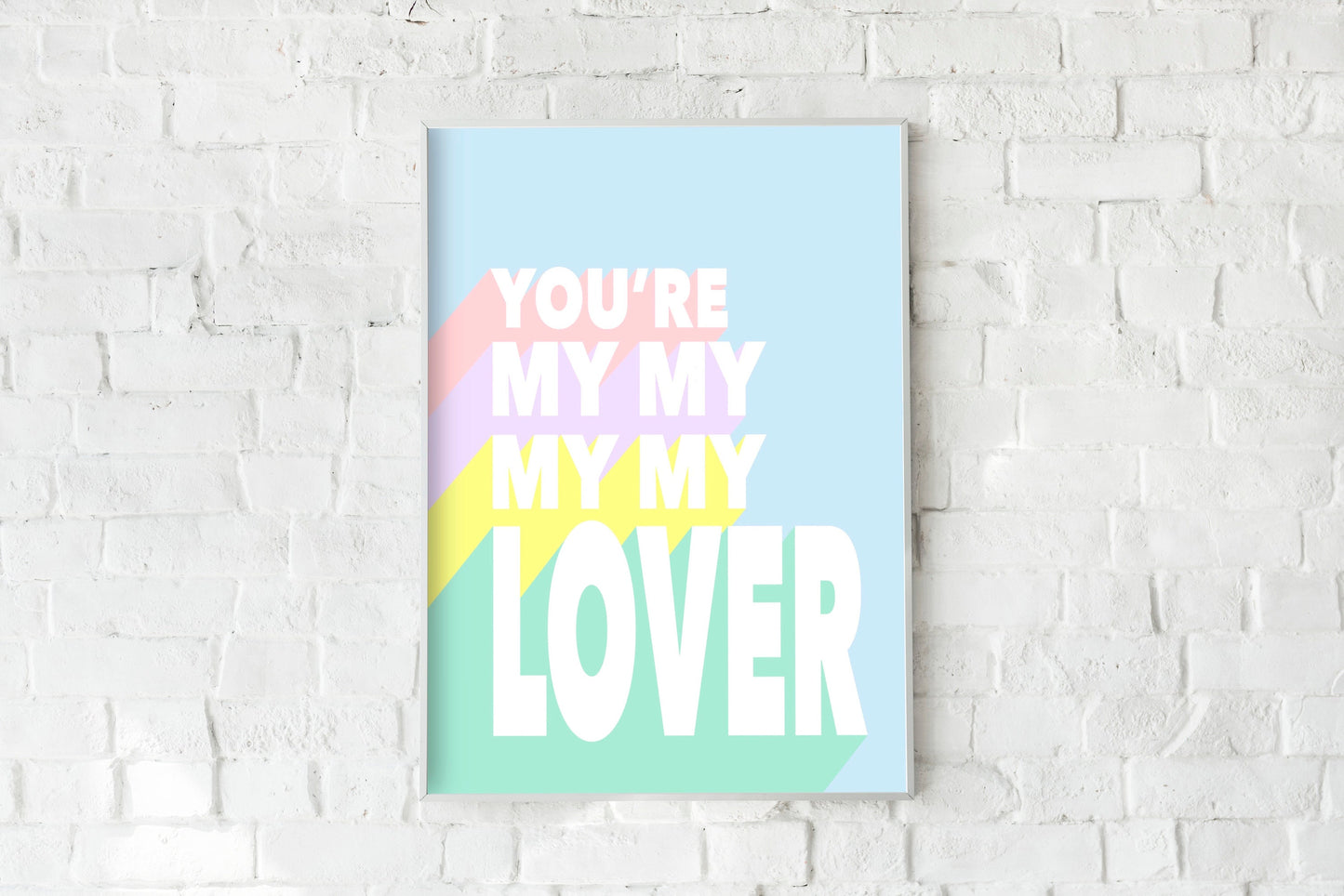 Lover, Taylor Swift - Song Print